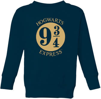 Harry Potter Platform Kids' Sweatshirt - Navy - 134/140 (9-10 jaar) - Navy blauw - L