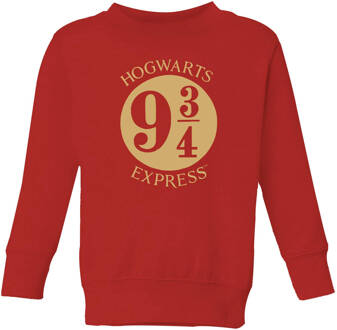 Harry Potter Platform Kids' Sweatshirt - Red - 110/116 (5-6 jaar) - Rood