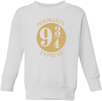 Harry Potter Platform Kids' Sweatshirt - White - 134/140 (9-10 jaar) - Wit - L