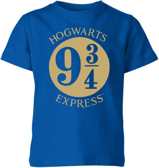 Harry Potter Platform Kids' T-Shirt - Blue - 122/128 (7-8 jaar) - Blue - M