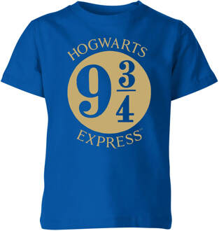 Harry Potter Platform Kids' T-Shirt - Blue - 134/140 (9-10 jaar) Blauw - L