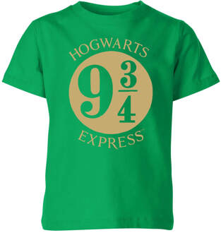 Harry Potter Platform Kids' T-Shirt - Green - 134/140 (9-10 jaar) - Groen - L