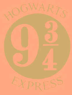 Harry Potter Platform Men's T-Shirt - Coral - M Oranje