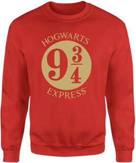 Harry Potter Platform Sweatshirt - Red - L Rood