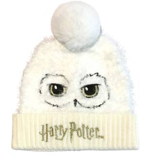 Harry Potter Pompom Beanie muts Hedwig Wit