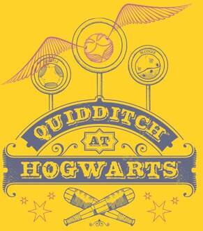 Harry Potter Quidditch at Hogwarts Dames T-shirt - Geel - XL