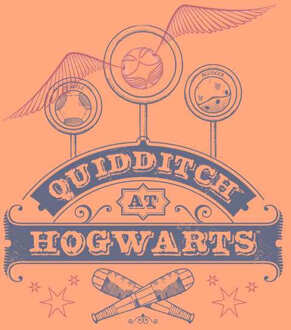 Harry Potter Quidditch At Hogwarts Men's T-Shirt - Coral - XL Oranje