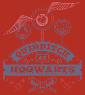 Harry Potter Quidditch At Hogwarts Men's T-Shirt - Red - M Rood