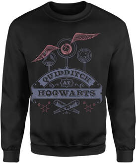 Harry Potter Quidditch At Hogwarts Sweatshirt - Black - S Zwart
