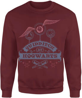 Harry Potter Quidditch At Hogwarts Sweatshirt - Burgundy - L Rood