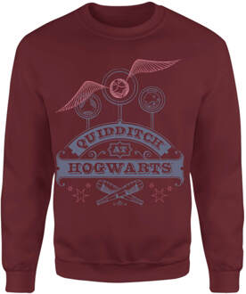 Harry Potter Quidditch At Hogwarts Sweatshirt - Burgundy - M - Burgundy