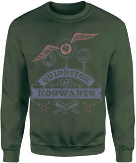Harry Potter Quidditch At Hogwarts Sweatshirt - Green - S Groen