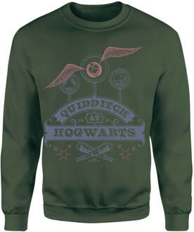 Harry Potter Quidditch At Hogwarts Sweatshirt - Green - XL - Groen