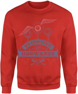 Harry Potter Quidditch At Hogwarts Sweatshirt - Red - XXL Rood