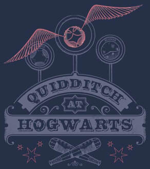 Harry Potter Quidditch At Hogwarts Women's T-Shirt - Navy - XXL - Navy blauw
