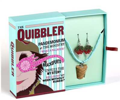 Harry Potter: Quidditch Luna Beaded Cork Charm Necklace and Radish Earrings Gift Set