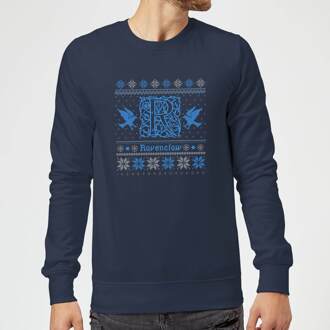 Harry Potter Ravenclaw Christmas Christmas Jumper - Navy - 3XL Blauw