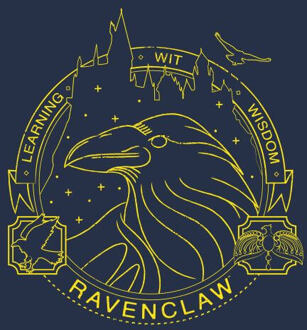 Harry Potter Ravenclaw Raven Badge dames t-shirt - Navy - L