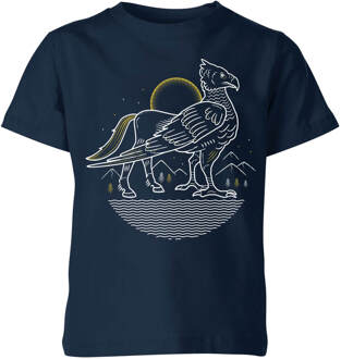 Harry Potter Scheurbek kinder t-shirt - Navy - 146/152 (11-12 jaar) - Navy blauw