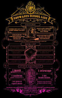 Harry Potter School List trui - Zwart - S