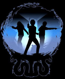 Harry Potter Silhouet Attack dames t-shirt - Zwart - S