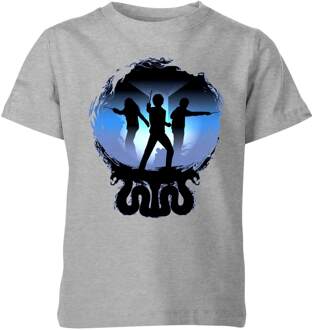 Harry Potter Silhouette Attack Kinder T-shirt - Grijs - 122/128 (7-8 jaar) - M