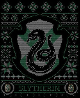 Harry Potter Slytherin Crest dames kerst t-shirt - Zwart - M