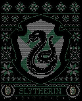 Harry Potter Slytherin Crest dames kerst t-shirt - Zwart - XXL