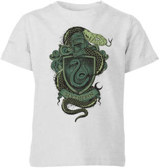 Harry Potter Slytherin Drawn Crest kinder t-shirt - Grijs - 110/116 (5-6 jaar)