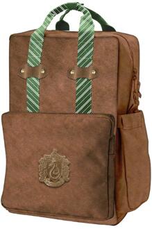 Harry Potter Slytherin Faux Leather Casual Fashion Backpack