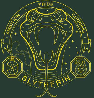 Harry Potter Slytherin Snake Badge dames t-shirt - Donkergroen - L