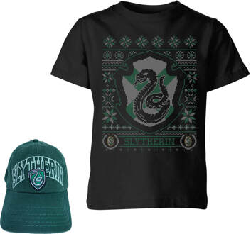 Harry Potter Slytherin T-shirt en pet bundel - zwart - Women's - XXXL