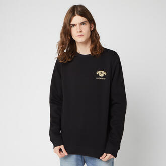 Harry Potter Slytherin Unisex Embroidered Sweatshirt - Black - L Zwart
