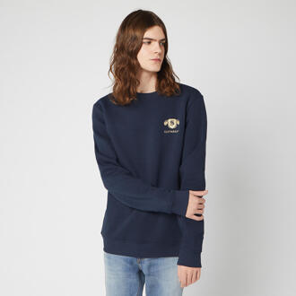 Harry Potter Slytherin Unisex Embroidered Sweatshirt - Navy - XL Blauw