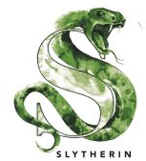 Harry Potter Slytherin Unisex T-Shirt - White - L Wit