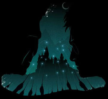 Harry Potter Sorting Hat Silhouet dames t-shirt - Zwart - M