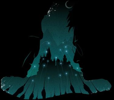 Harry Potter Sorting Hat Silhouet t-shirt - Zwart - M