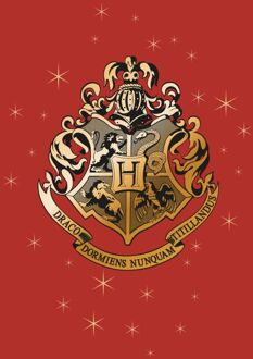 Harry Potter Star Hogwarts Gold Crest t-shirt - Rood - L