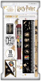 Harry Potter Stationery Set Paper Pouch Colourful Crest Case (6)