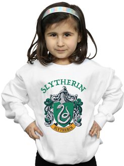 Harry Potter Sweatshirt met Slytherin helm voor meisjes (Wit) - 12-13J / 152-158cm