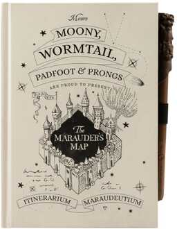 Harry Potter The Marauder's Map Optically Variable Ink Premium A5 Notebook