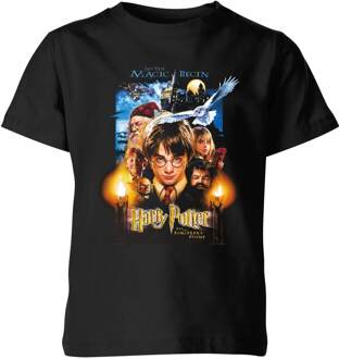 Harry Potter The Sorcerer's Stone Kids' T-Shirt - Black - 110/116 (5-6 jaar) Zwart