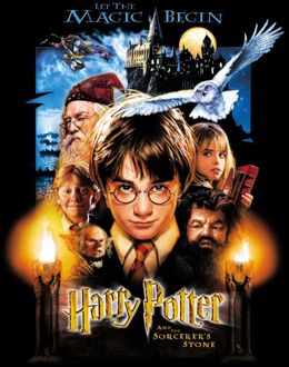 Harry Potter The Sorcerer's Stone Unisex T-Shirt - Black - 4XL Zwart