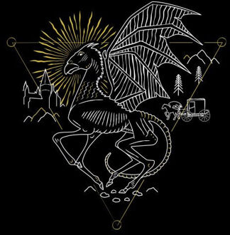 Harry Potter Thestral dames t-shirt - Zwart - S