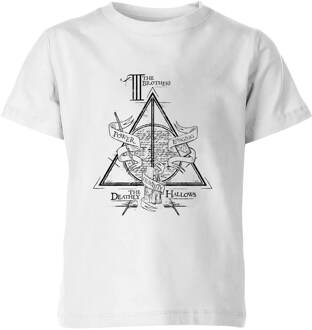 Harry Potter Three Dragons White kinder t-shirt - Wit - 98/104 (3-4 jaar)