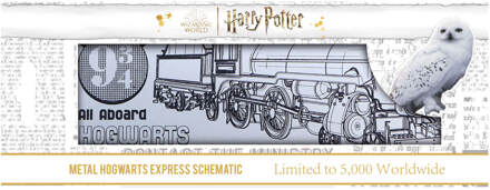 Harry Potter Tin Sign Hogwarts Express Schematic