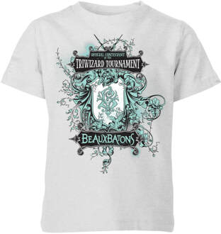Harry Potter Triwizard Tournament Beauxbatons kinder t-shirt - Grijs - 146/152 (11-12 jaar)