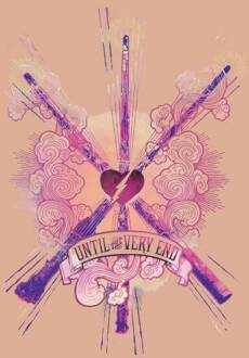 Harry Potter Until The Very End Women's T-Shirt - Dusty Pink - XXL Roze