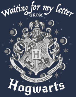 Harry Potter Waiting For My Letter Dames T-shirt - Navy - L Blauw