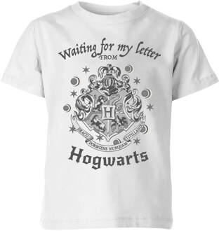 Harry Potter Waiting For My Letter Kinder T-shirt - Wit - 122/128 (7-8 jaar)